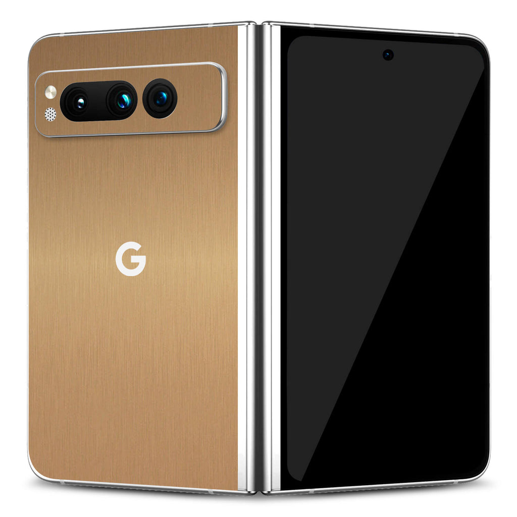 Google Pixel Fold Brushed gold skins