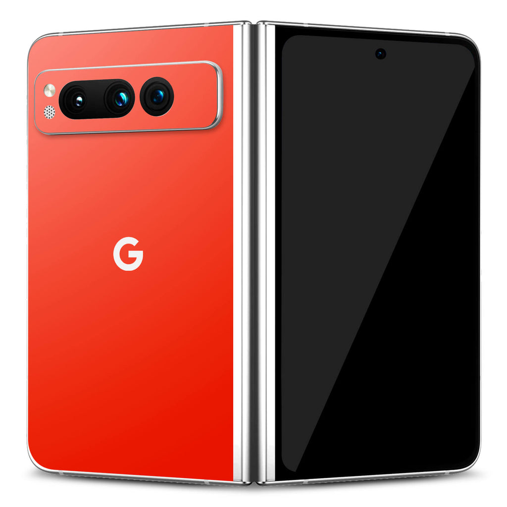 Google Pixel Fold Dragon red gloss skins