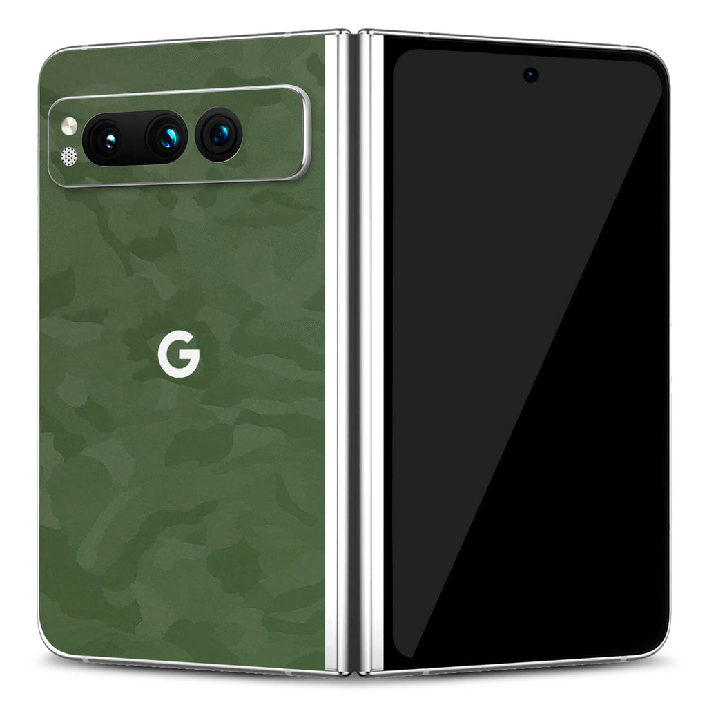 Google Pixel Fold Green camo skins