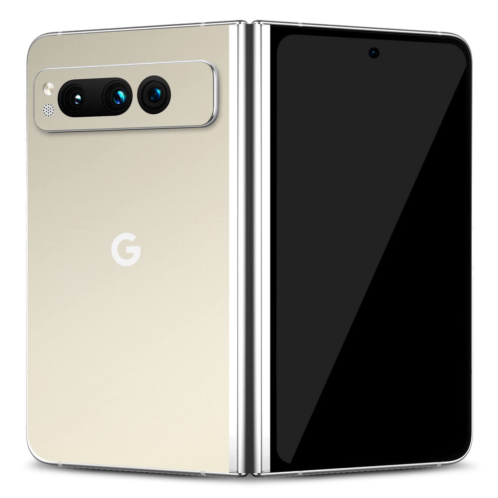 Google Pixel Fold Textured matt cream skins