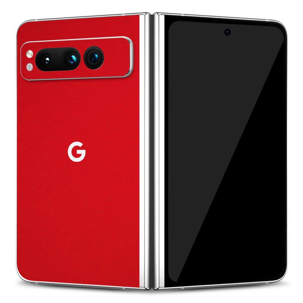 Google Pixel Fold Textured matt red skins