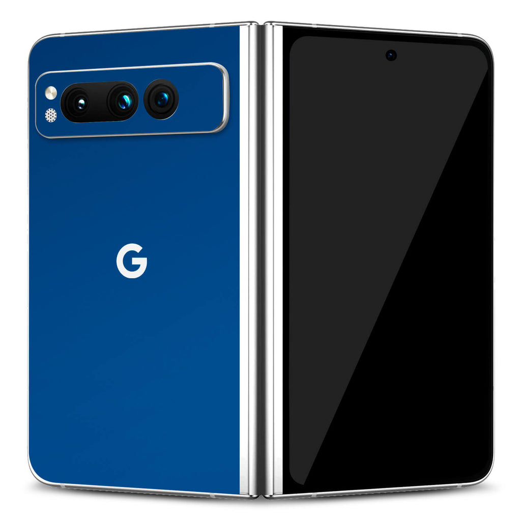 Google Pixel Fold Textured matt royal blue skins