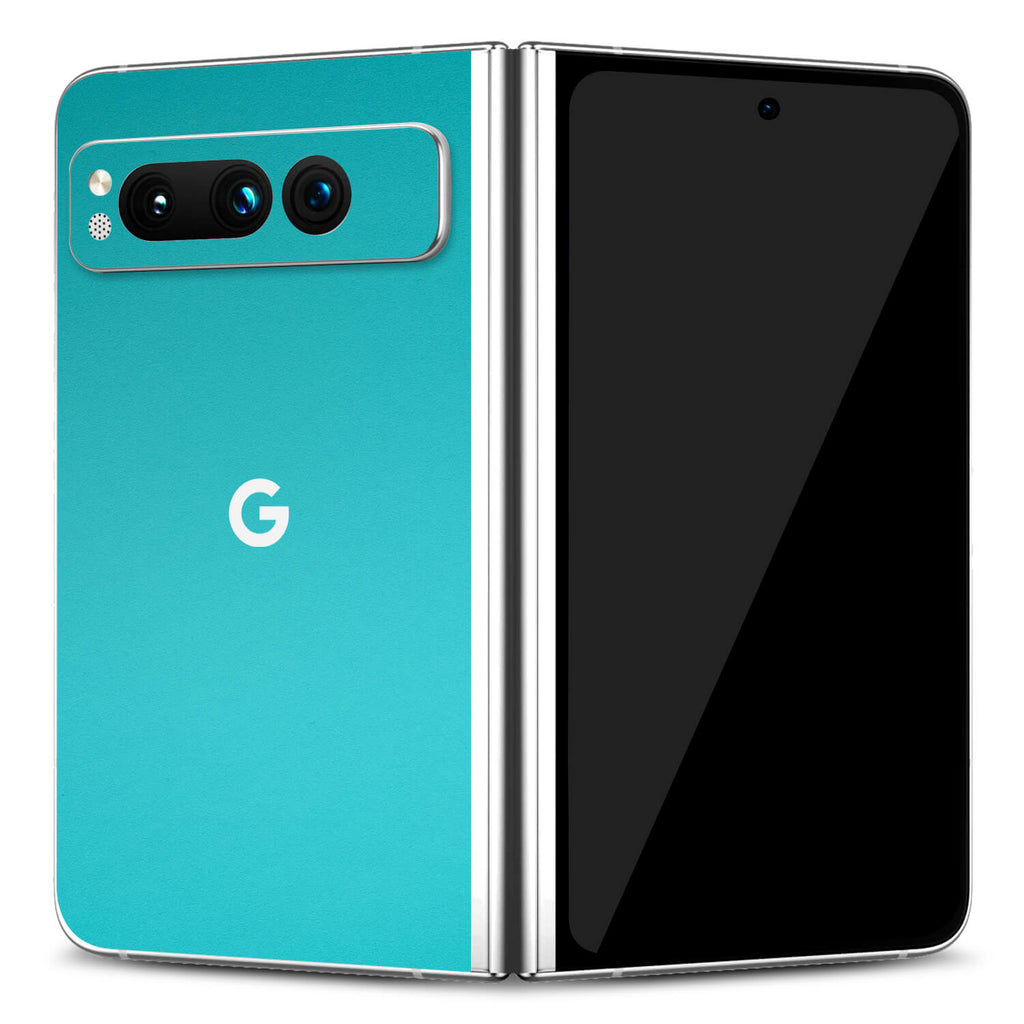 Google Pixel Fold Textured matt turquoise skins