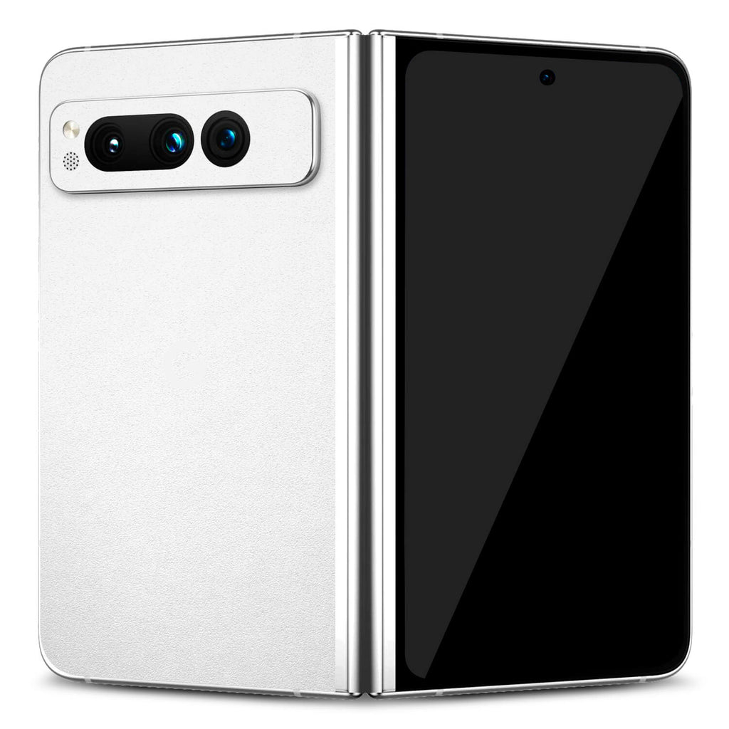 Google Pixel Fold Textured matt white skins