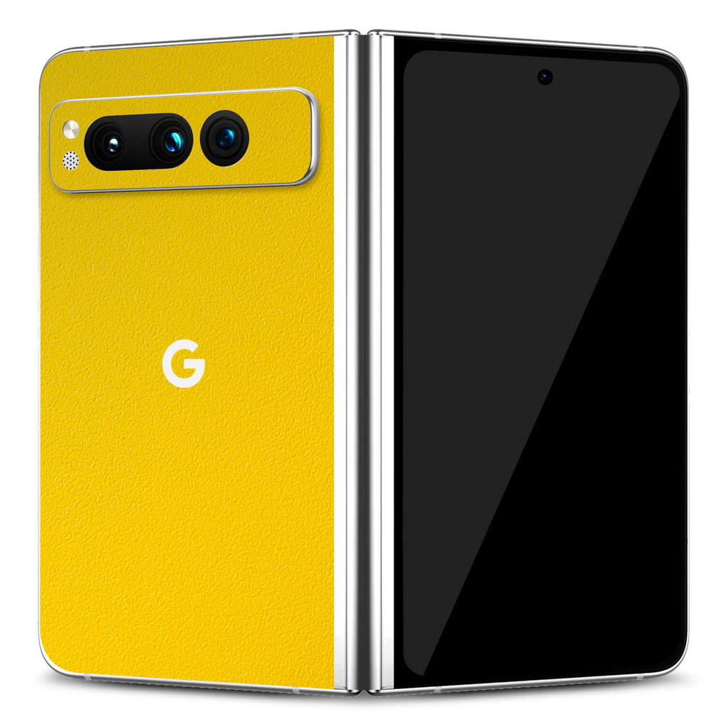 Google Pixel Fold Textured matt yellow skins