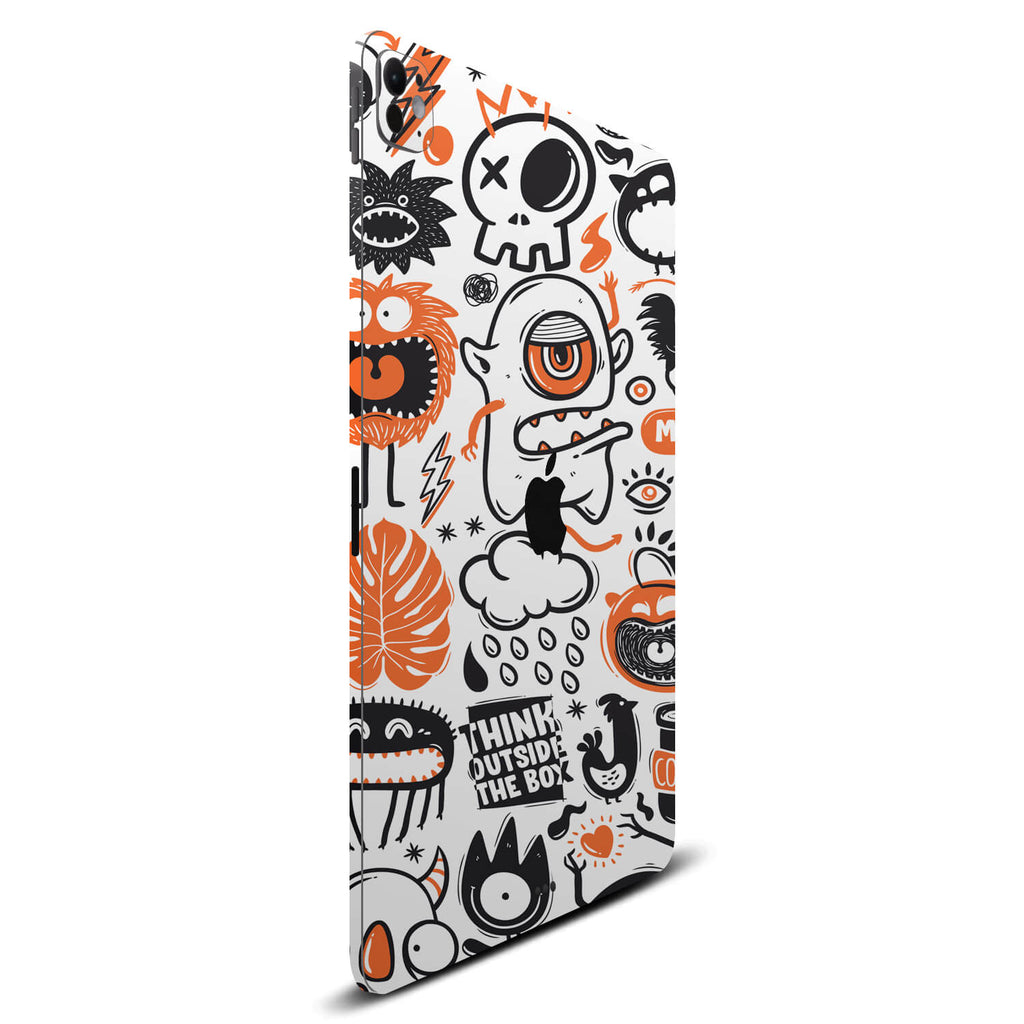 iPad Pro 11" (2024, M4) Doodles monster orange skins