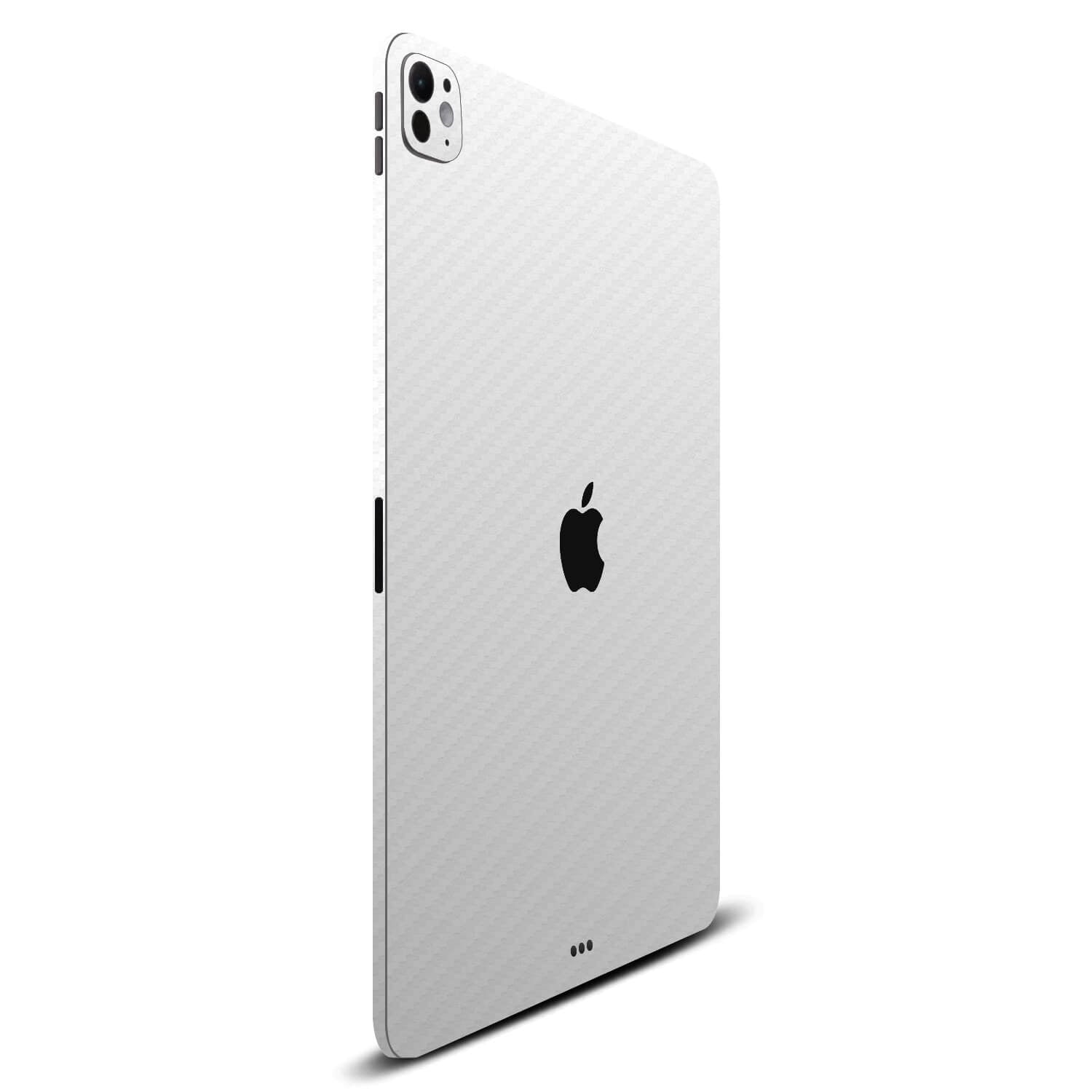 iPad Pro 13" (2024, M4) White carbon fibre skins