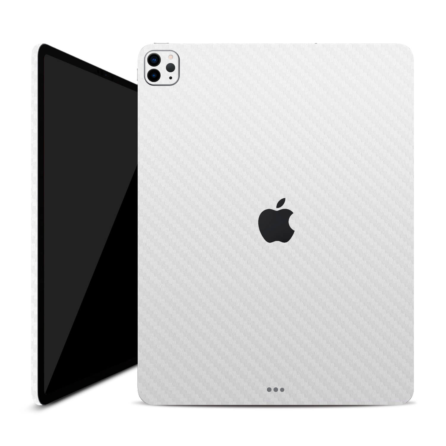 iPad Pro 12.9" (2022, Gen 6, M2) White carbon fibre skins