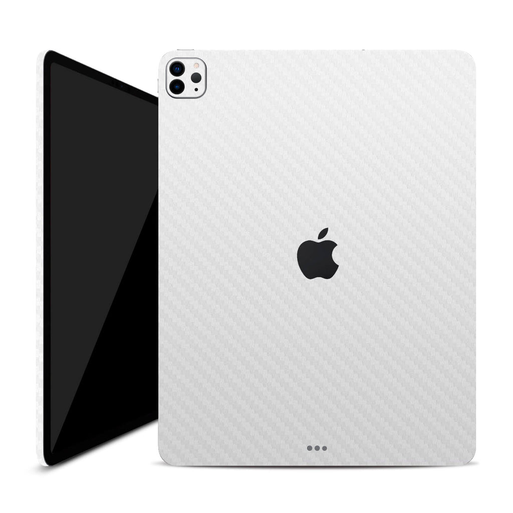 iPad Pro 11" (2022, Gen 4, M2) White carbon fibre skins