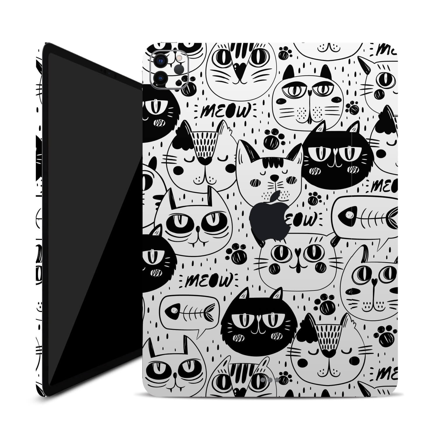 iPad Pro 12.9" (2021, Gen 5, M1) Doodles cat skins