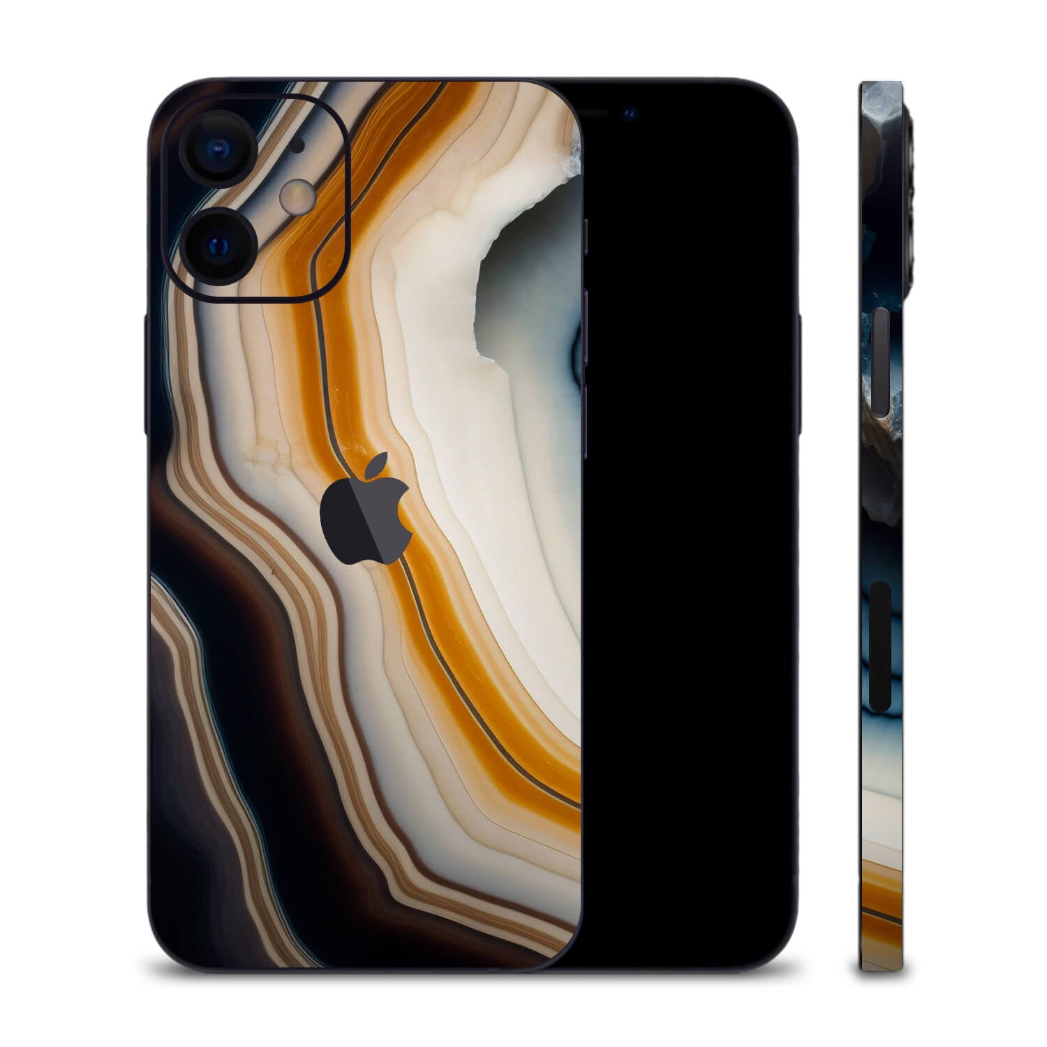 iPhone 12 Mini Onyx geode skins
