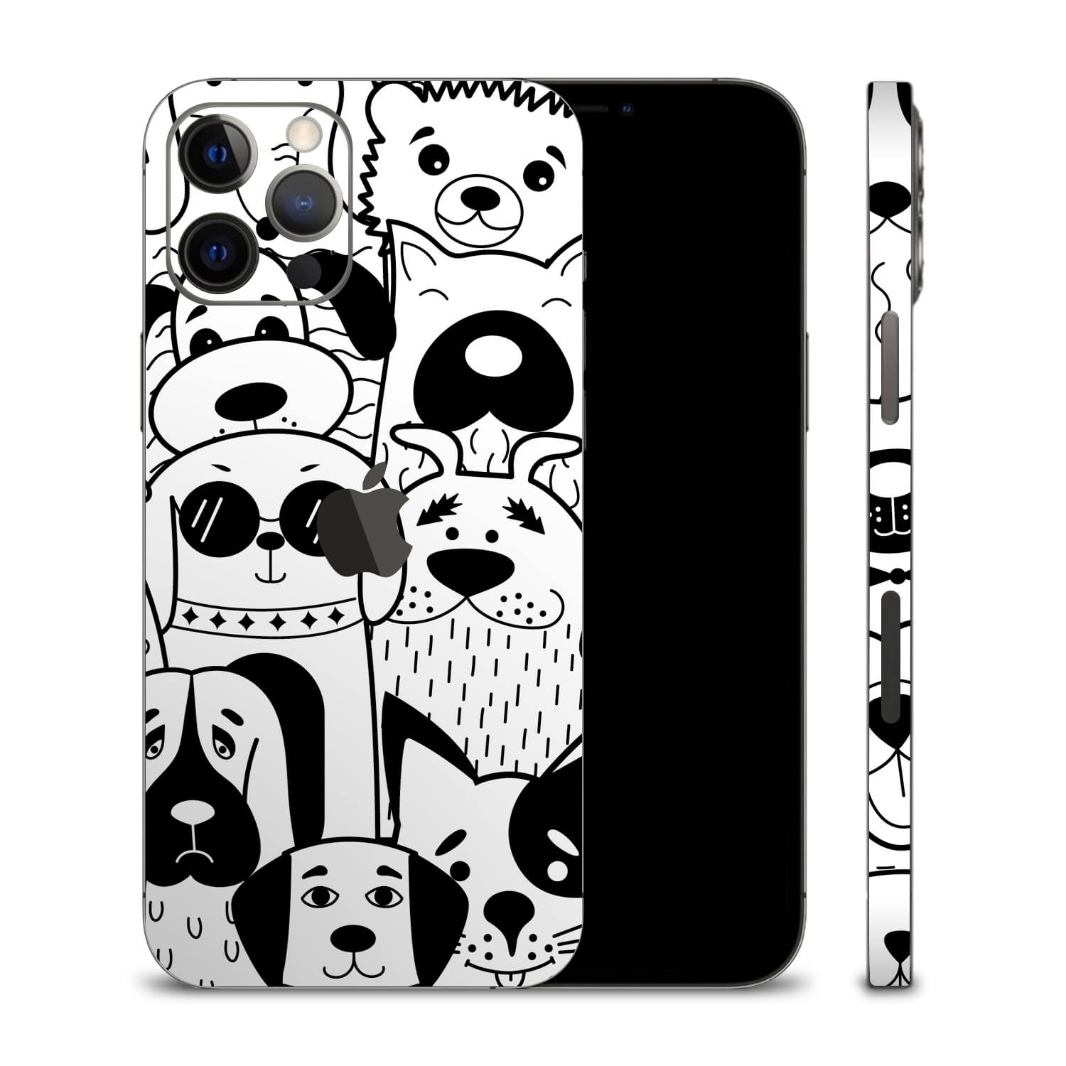 iPhone 12 Pro Max Doodles dog skins