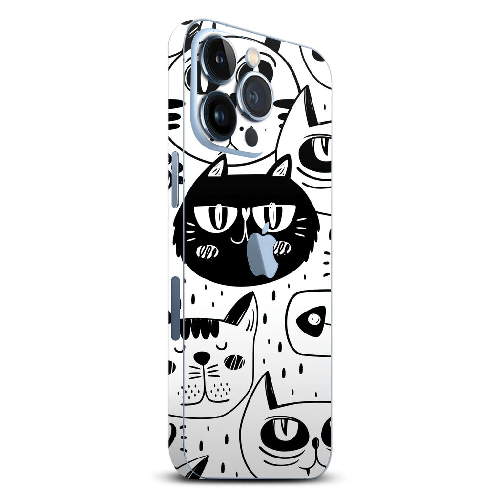 iPhone 13 Pro Max Doodles cat skins