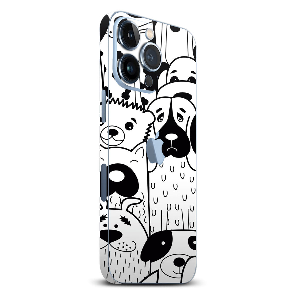 iPhone 13 Pro Doodles dog skins