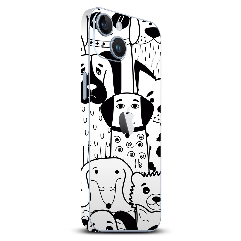 iPhone 14 Plus Doodles dog skins