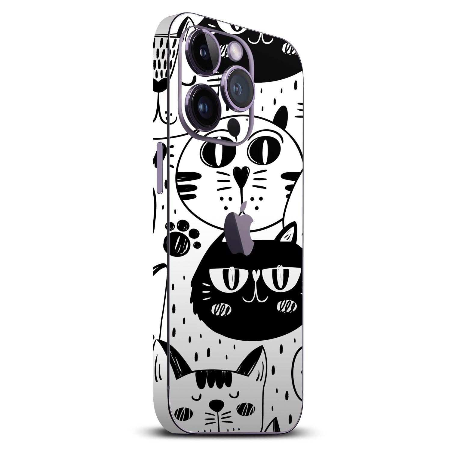 iPhone 14 Pro Doodles cat skins