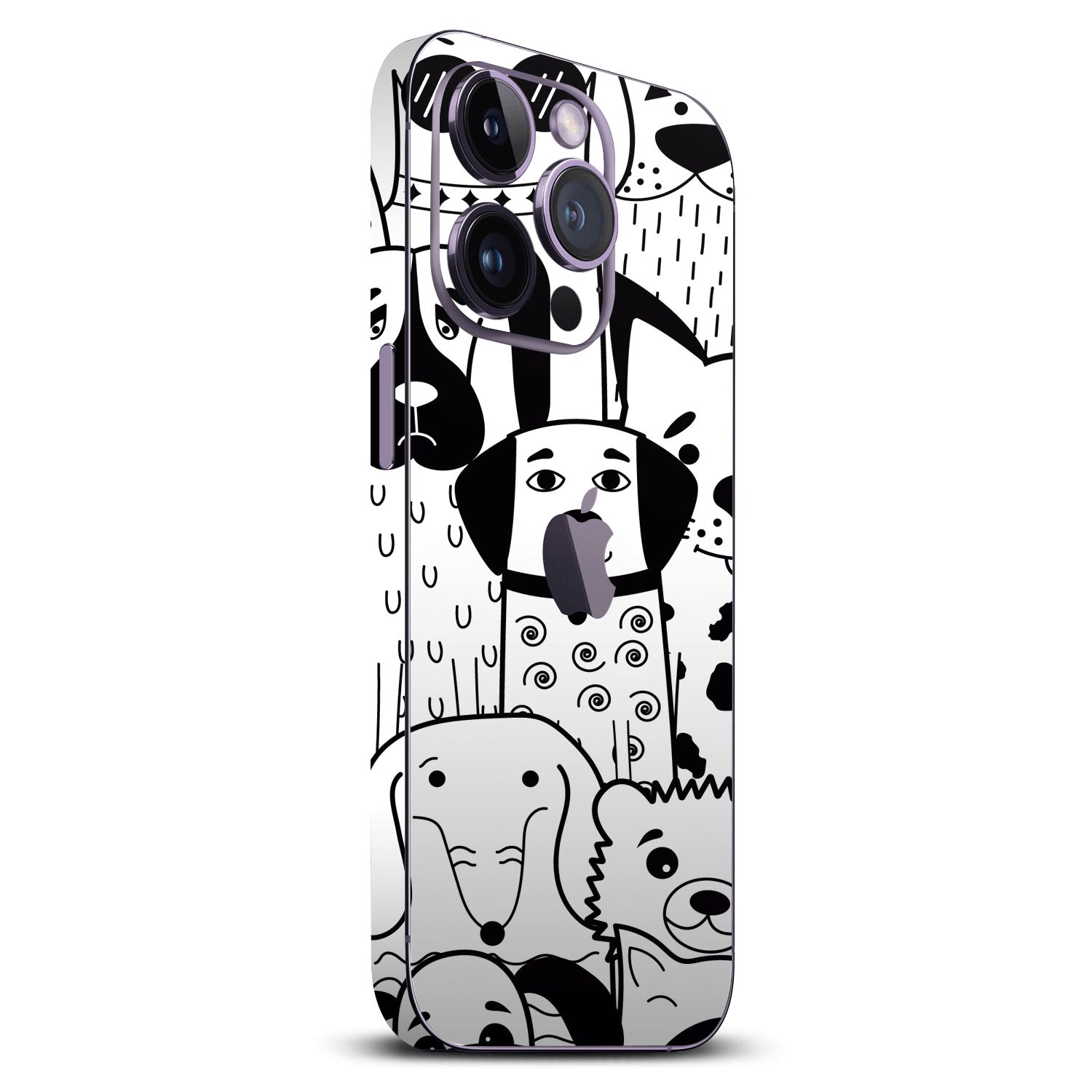 iPhone 14 Pro Doodles dog skins