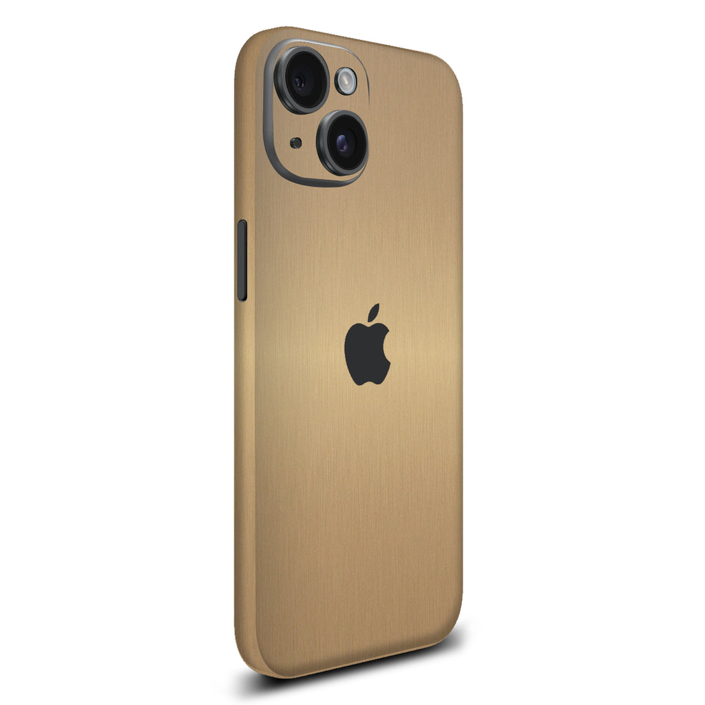 iPhone 15 Brushed gold skins