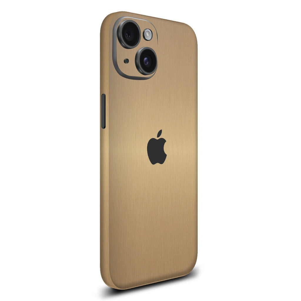 iPhone 15 Plus Brushed gold skins