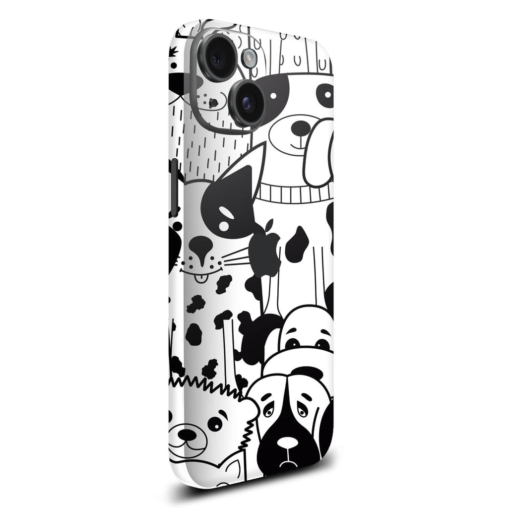 iPhone 15 Plus Doodles dog skins