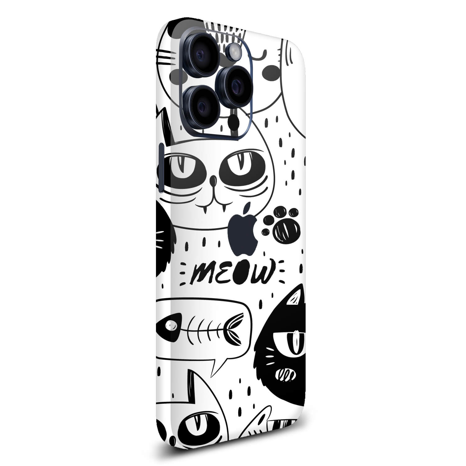 iPhone 16 Pro Max Doodles cat skins