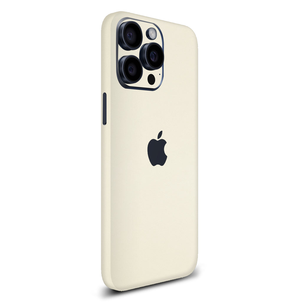 iPhone 16 Pro Max Textured matt cream skins