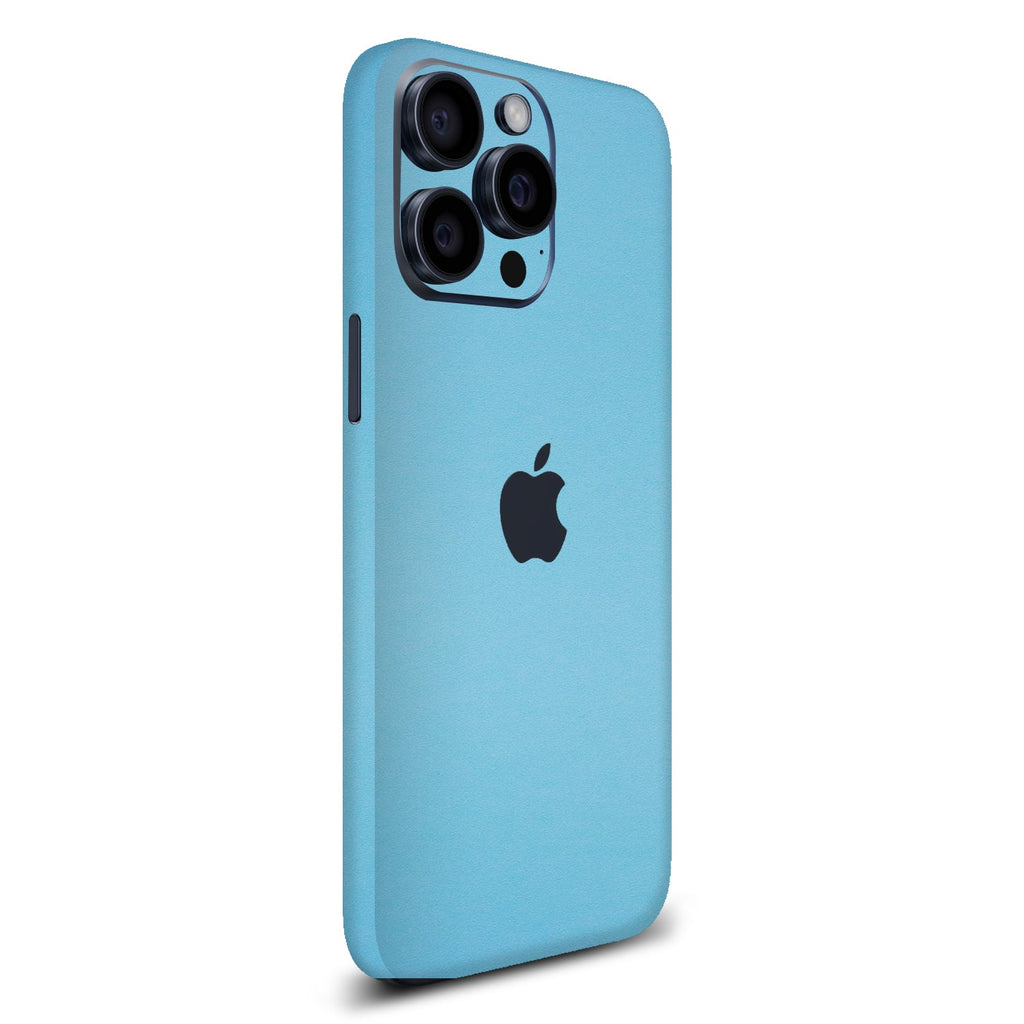 iPhone 15 Pro Textured matt light blue skins