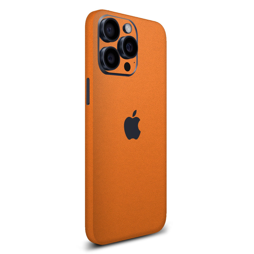 iPhone 15 Pro Textured matt orange skins