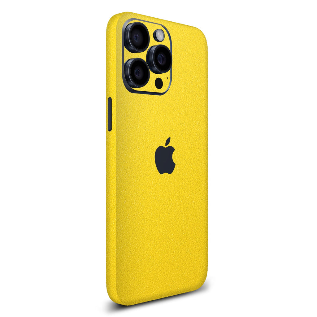 iPhone 15 Pro Textured matt yellow skins