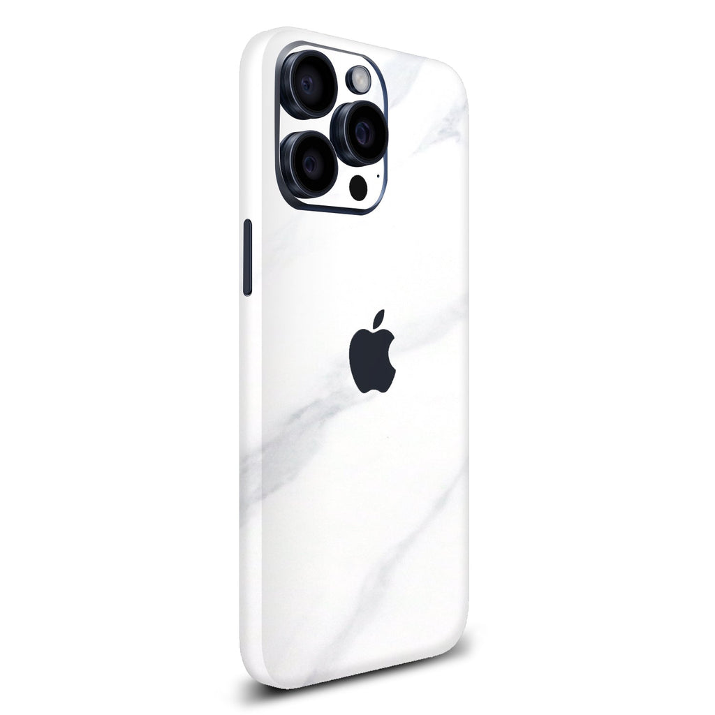 iPhone 15 Pro White marble skins