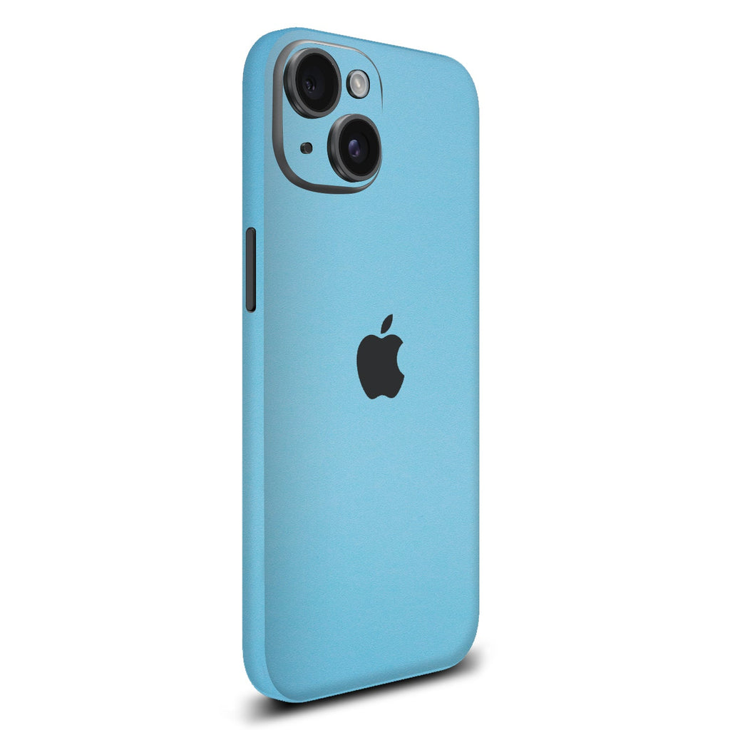 iPhone 15 Plus Textured matt light blue skins