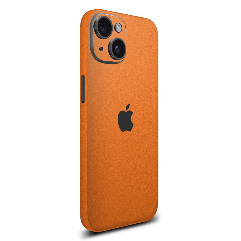 iPhone 15 Textured matt orange skins