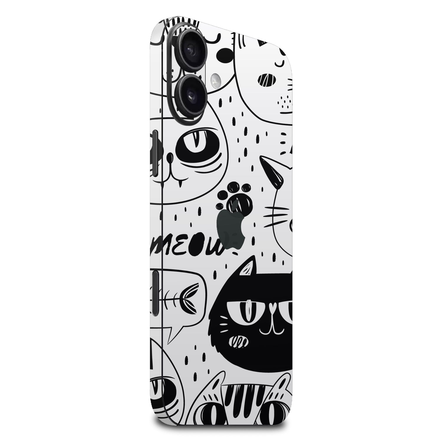 iphone 16 Plus doodles cat skins