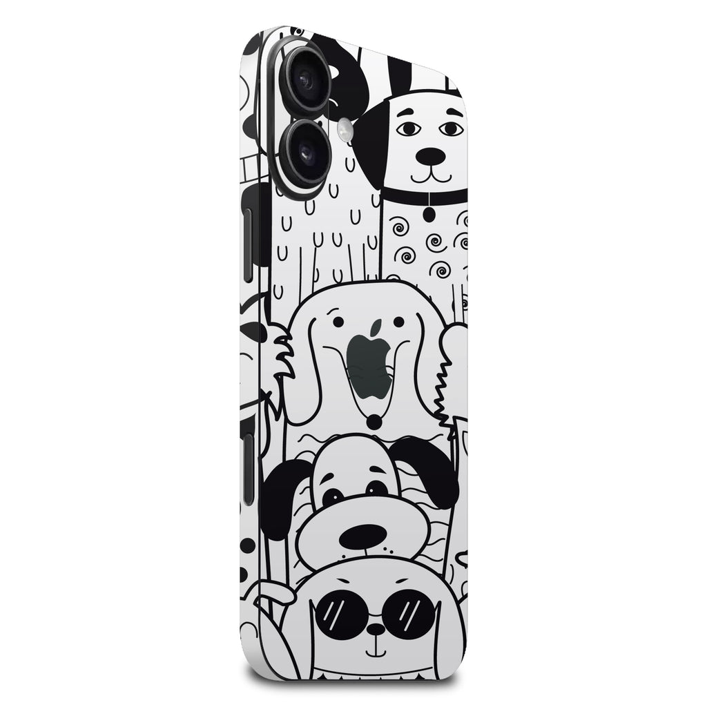 iphone 16 Plus doodles dog skins