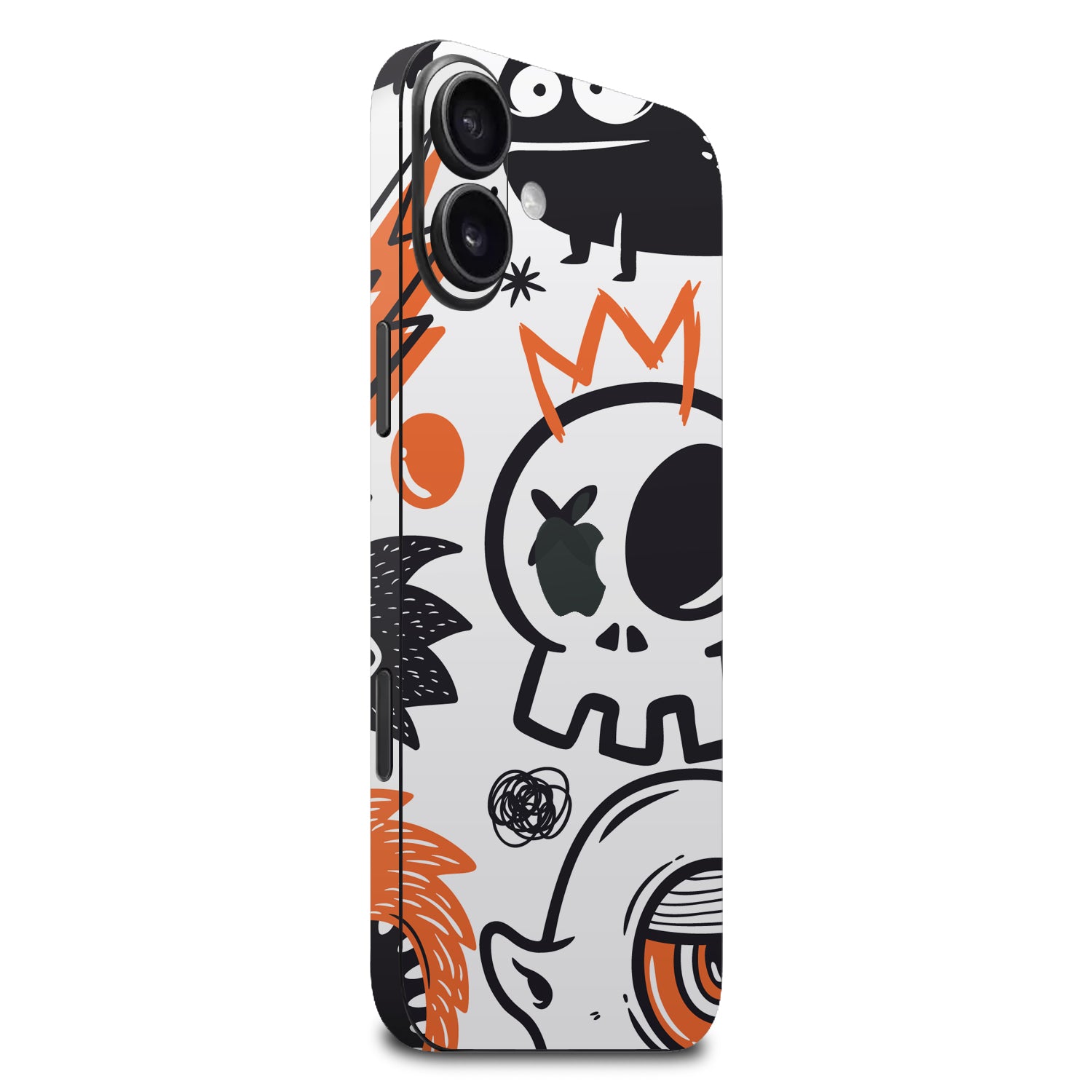 iphone 16 Plus doodles monster orange skins