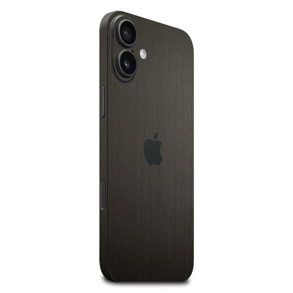 iphone 16 Plus silverblack wood skins