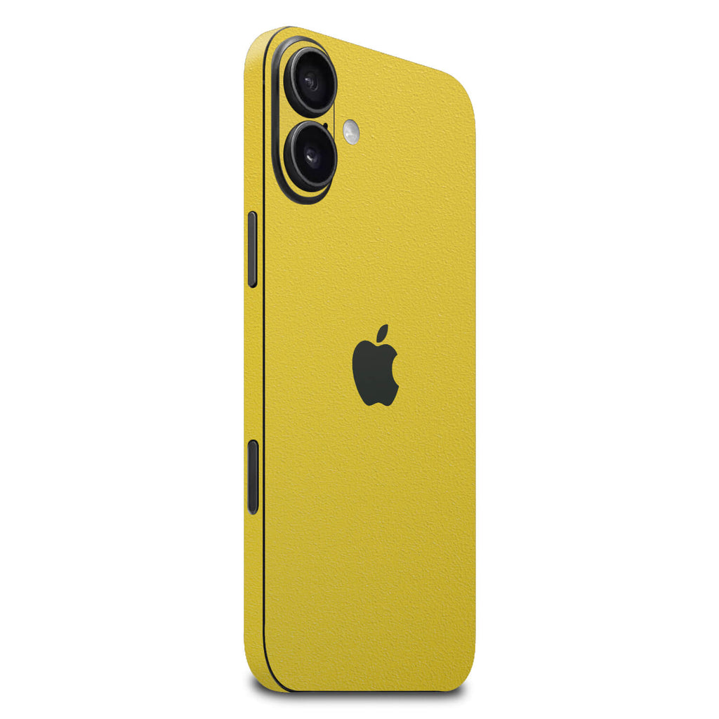 iphone 16 Plus textured matt yellow skins