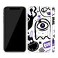 iPhone XR Doodles monster purple skins
