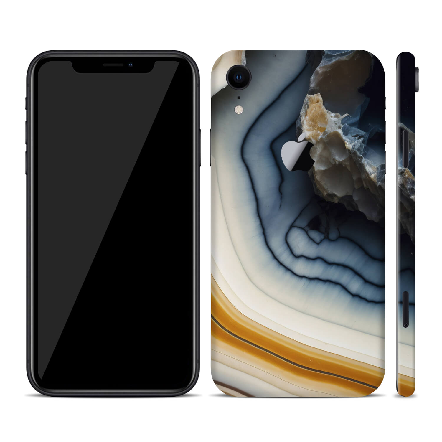 iPhone XR Onyx geode skins