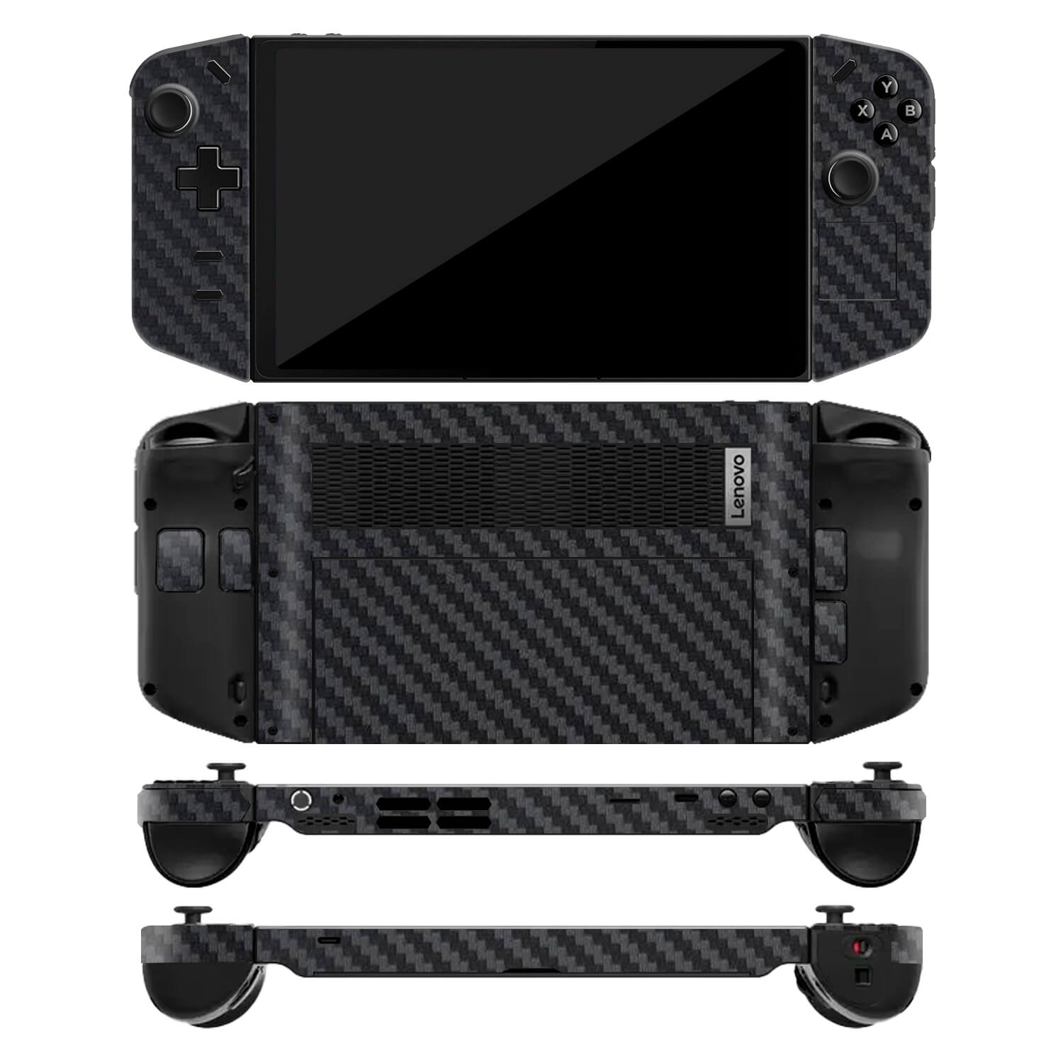 Lenovo Legion Go Black carbon fibre skins