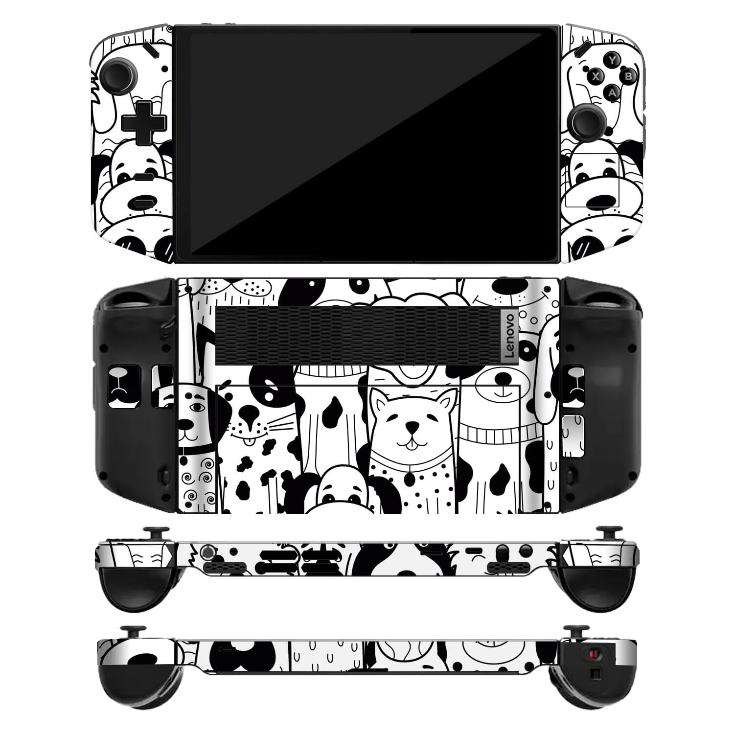 Lenovo Legion Go Doodles dog skins