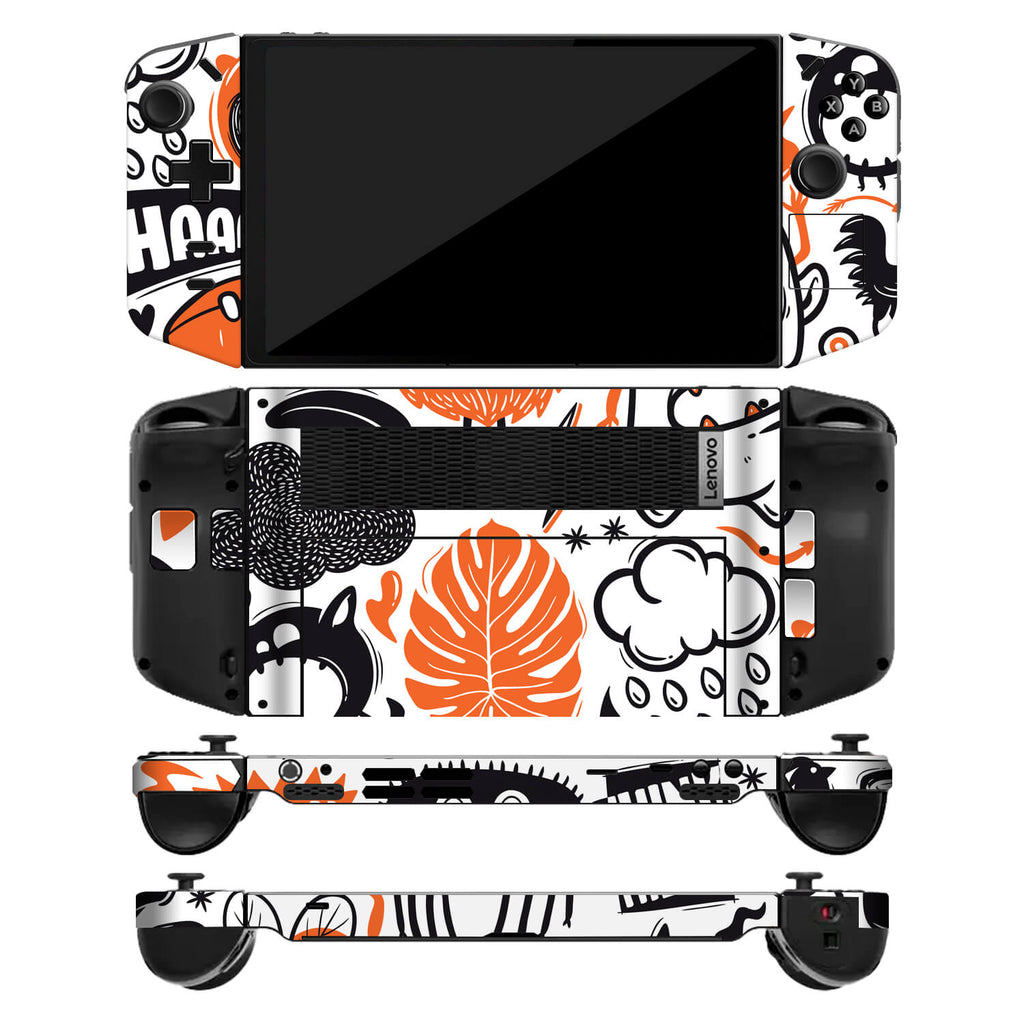 Lenovo Legion Go Doodles monster orange skins