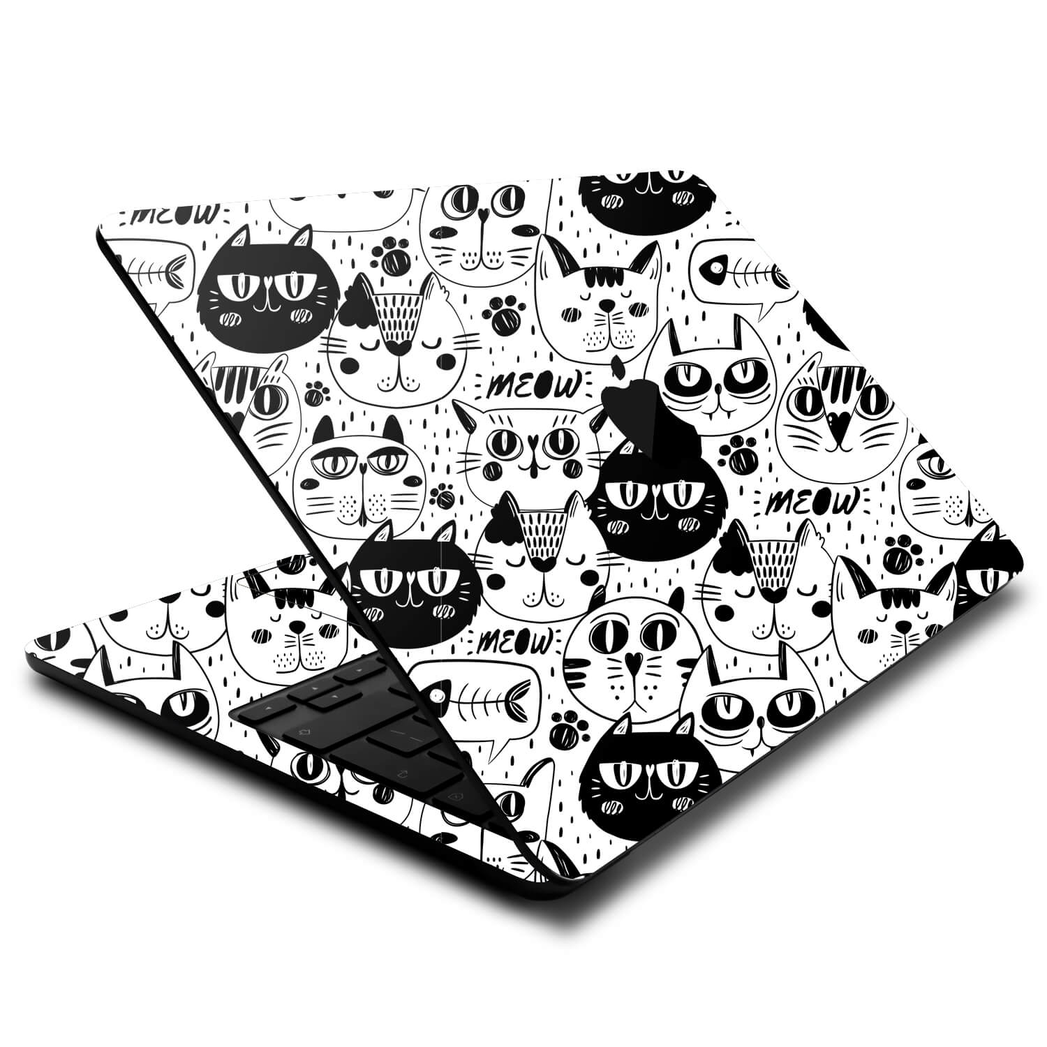 MacBook Air 13.6" (2026, M5) Doodles cat skins