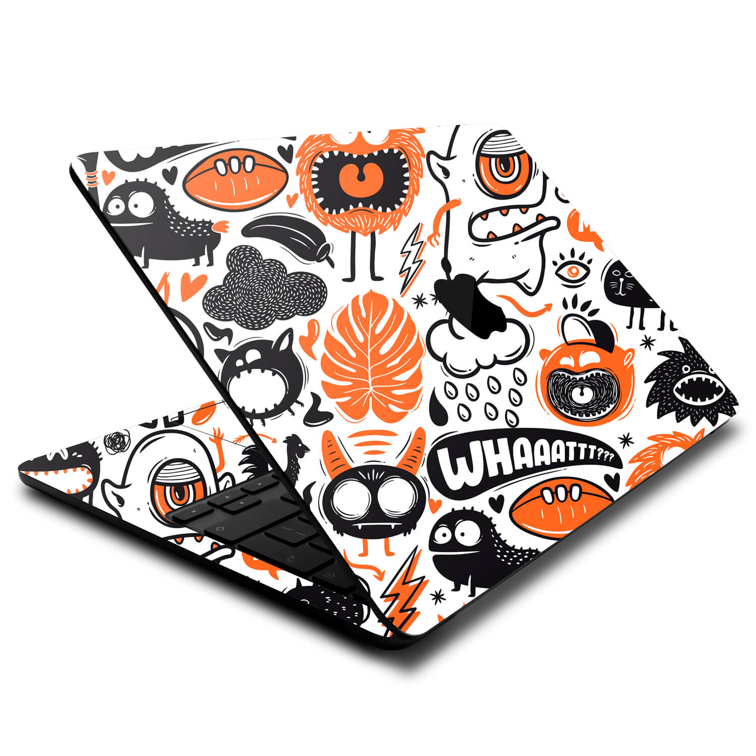 MacBook Air 13.6" (2022, M2) Doodles monster orange skins