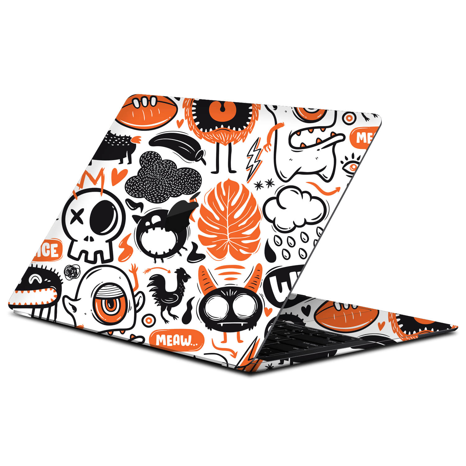 MacBook Air 13" (2020, M1) Doodles monster orange skins