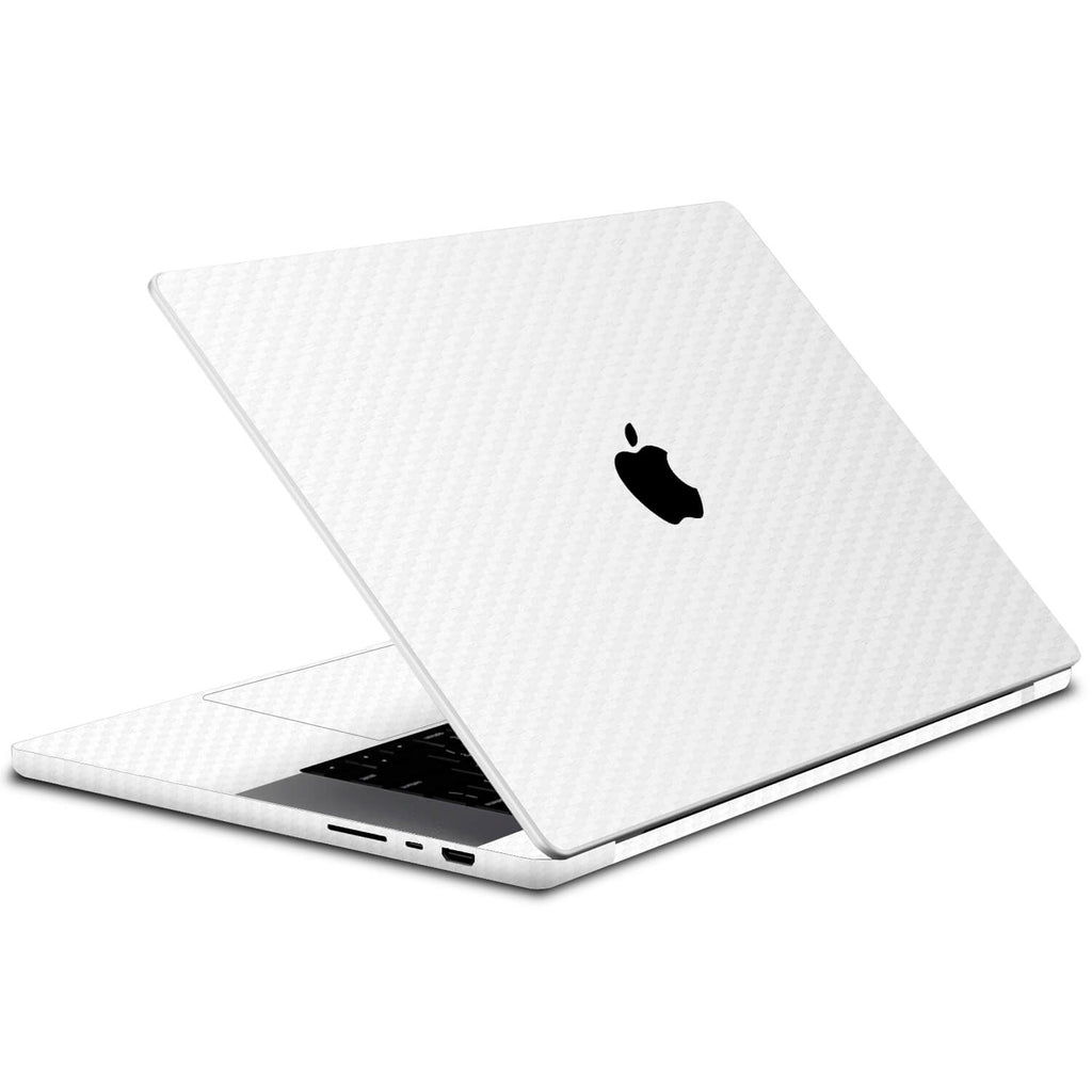 MacBook Pro 14" (2023, M3) White carbon fibre skins