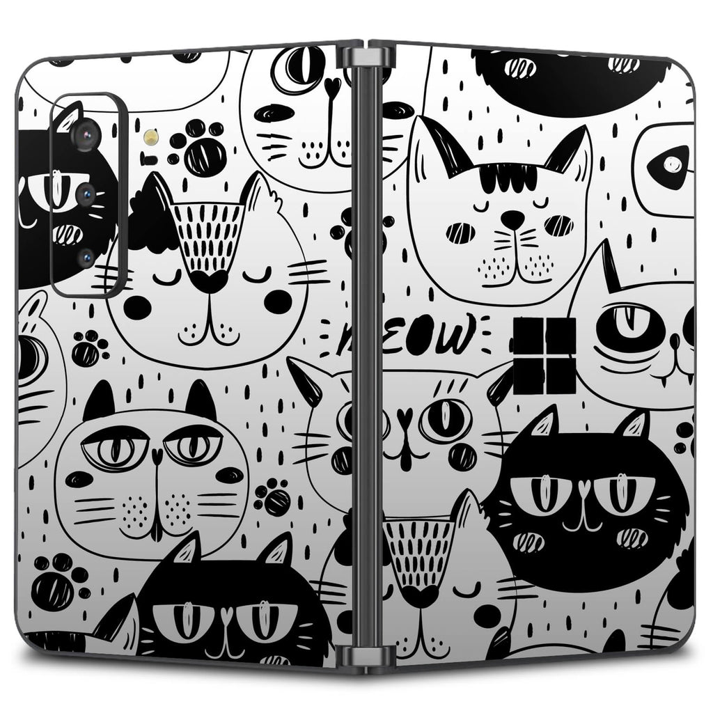 Microsoft Surface Duo 2 Doodles cat skins