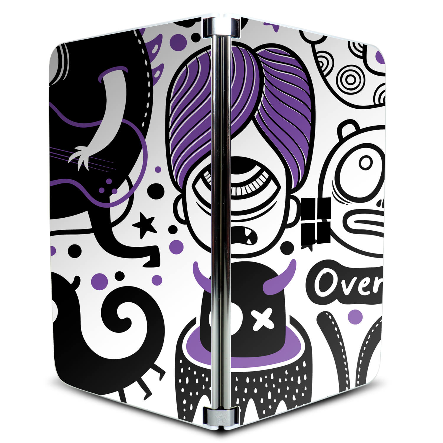 Microsoft Surface Duo Doodles monster purple skins