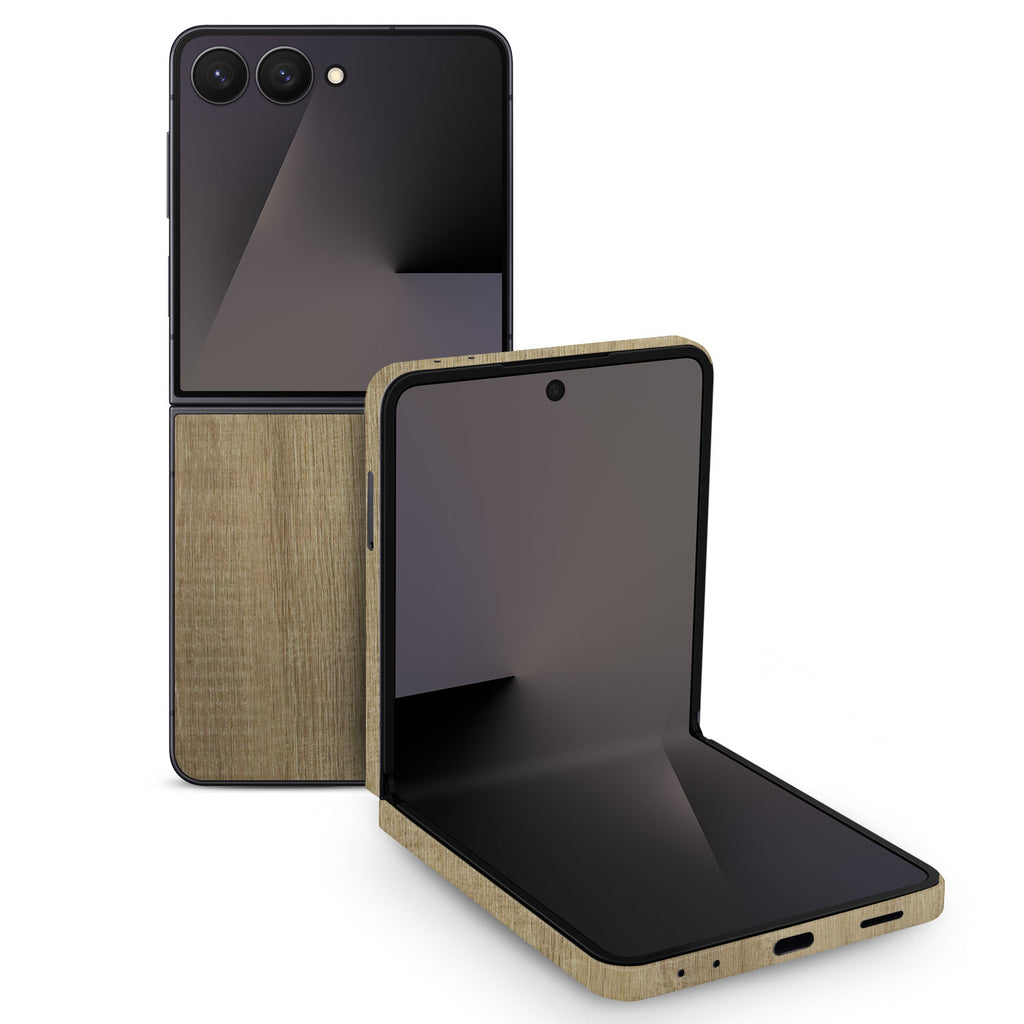 Samsung Galaxy Z Flip 7 modern oak Skins