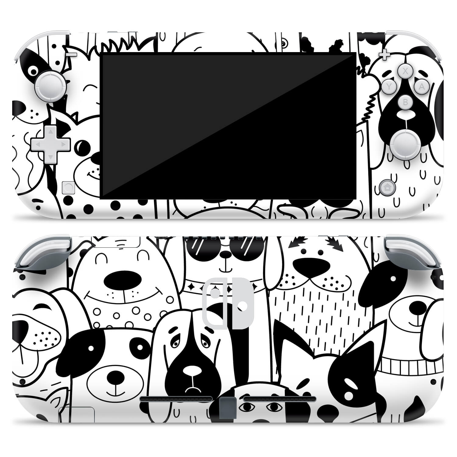 Nintendo Switch Lite Doodles dog skins